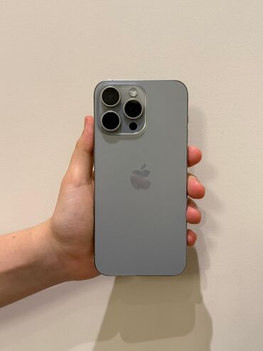 ipone 13 mini: IPhone 15 Pro Max, 256 GB, Natural Titanium, Simsiz şarj, Face ID, Sənədlərlə