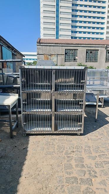 🐾 Paslanmaz Poladdan 6 Bölməli Baytarlıq Pişik Qəfəsi – Satışda! lalafo.az -da 🐾 Paslanmaz Poladdan 6 Bölməli Baytarlıq Pişik Qəfəsi – Satışda!