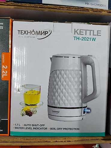 kettle: Электрический чайник ТЕХНОМИР TH-2021W - Объем: 1,7 л - — 1
