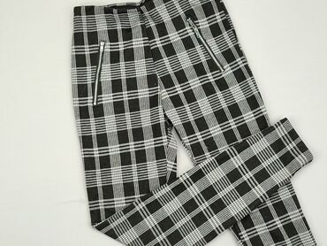 spódnico spodnie w kratę: Material trousers, Janina, S (EU 36), condition - Good