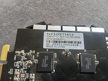 gtx 1650 low profile: Видеокарта NF105TI45F (маркировка на плате). Характеристики по стикеру — 2
