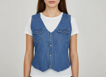 obcisłe jeansy: Women`s waistcoat, size S