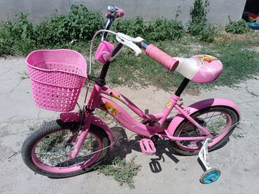 Детские велосипеды: Детский велосипед, 4-колесный, Другой бренд, 4 - 6 лет, Для девочки, Б/у