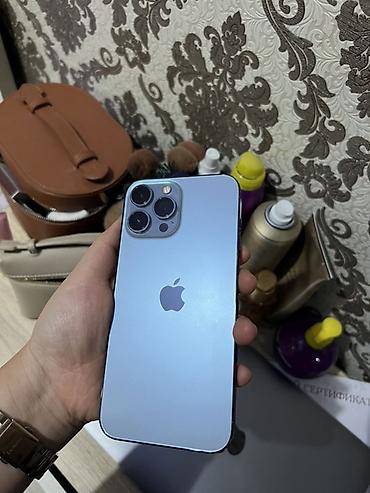 IPhone 13 Pro Max, Б/у, 1 ТБ, Sierra Blue, Коробка, 78 % at lalafo.kg IPhone 13 Pro Max, Б/у, 1 ТБ, Sierra Blue, Коробка, 78 %
