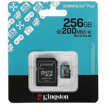 256 ssd: Kingston Canvas Go! Plus Gen4 SDCG4/256GB — 256 GB microSDXC yaddaş — 2