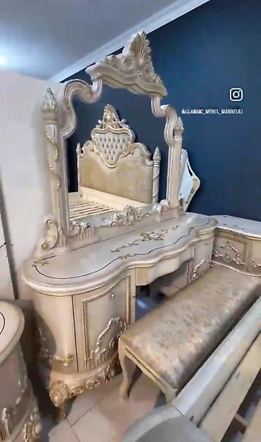 taburetka satilir: Klassik dəbdəbəli yataq otağı dəsti ENDİRİM 🌸 ÇOX TƏCİLİ SATILIR❗ — 3