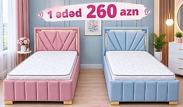 pambiq parca: Tək nəfərlik soft yataq çərçivəsi və döşək dəsti - Dizayn: Yumşaq — 5