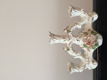 slavski svećnjaci: Candlestick, color - White, Used