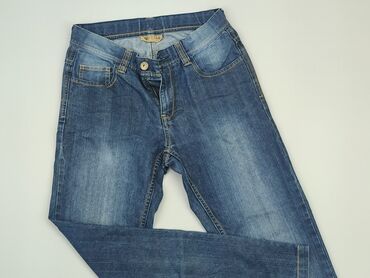 jeansy rurki z wysokim stanem: Jeans, 13 years, 152/158, condition - Very good