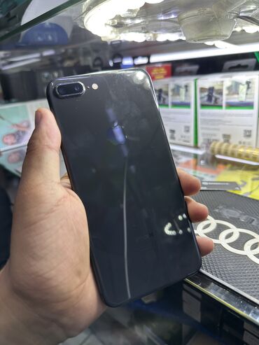 айфон 8 на запчасти: IPhone 8 Plus, 64 ГБ, Кара, Коргоочу айнек, Каптама, Кабель, 100 %