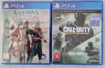 call of duty: 25 ₼ Call of Duty 10 ₼ Assassins Creed hər iki oyun əla