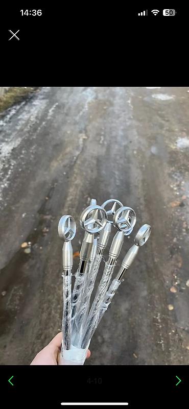 Другие аксессуары внешнего декора: Флагшток Реплика Analog(габаритная антенна) Мерседес Мерс Mercedes — 5