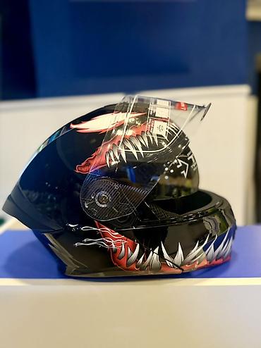 full face kask: Motosiklet dəbilqəsi – tam üzlü model Xüsusiyyətlər: - Aqressiv — 3
