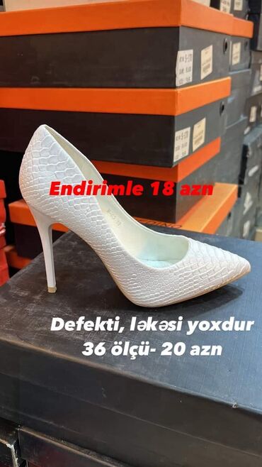 Tuflilər: Tuflilər, Ölçü: 36, rəng - Ağ, Yeni