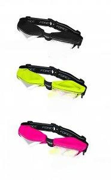 Sportske torbe i rančevi: POJAS ZA TRČANJE FORCE POUCH CRNI, FLUO, PINK | Podesiva veličina — 9