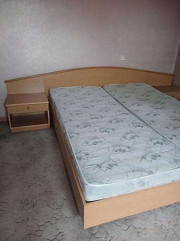 Двуспальные кровати: Кровать 2х спальная б/у,ДСП,цвет бежевый, есть подьемное устройство at lalafo.kg — 3 Двуспальные кровати: Кровать 2х спальная б/у,ДСП,цвет бежевый, есть подьемное устройство — 3