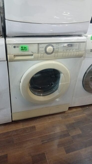 məişət soyuducuları: Paltaryuyan maşın LG, 7 kq, Avtomat, Qurutmasız