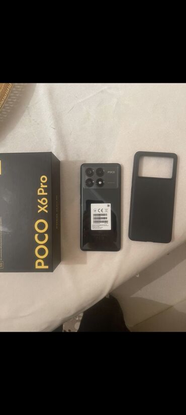 Poco: Poco X6 Pro 5G, 512 GB, rəng - Qara, Barmaq izi, Face ID