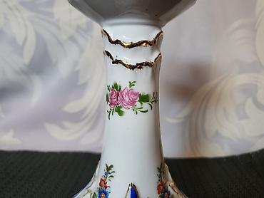 Ostali antikviteti: Vintaz svecnjak porcelanski. Porcelanaki nov svecnjak,perfektan — 12