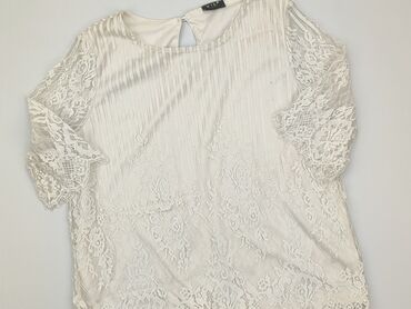 bluzki w kwiaty z bufiastymi rękawami: Blouse, Vila, L (EU 40), condition - Good