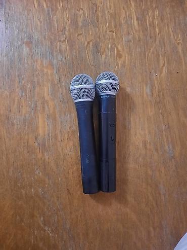 shure mikrofon satilir: SHURE SM58 simsiz mikrofon, toy mikrofonu olmayıb. o birisinin — 1