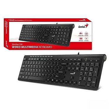 Tastature: Genius SlimStar 230 – žična multimedijalna tastatura - Puni raspored — 1