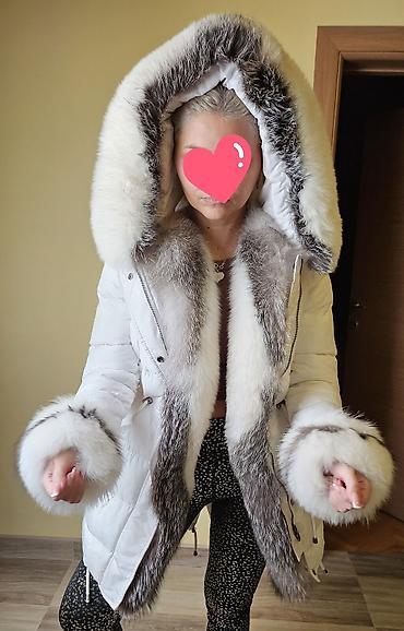 Zimske jakne: Ženska zimska jakna sa pravim krznom nova - Boja: bela - Topla — 6