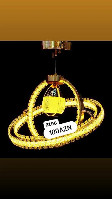 stol lampaları: Led Çılçıraq, 4 və daha çox lampa, Metal — 5