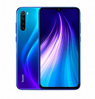 Redmi, Redmi Note 8, Б/у, 64 ГБ, цвет - Синий, 2 SIM