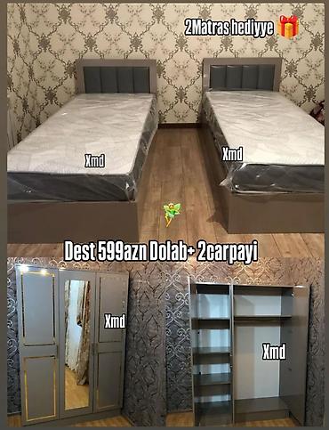 uşağ kravatları: 2 təknəfərlik çarpayı, Dolab, Yeni — 1
