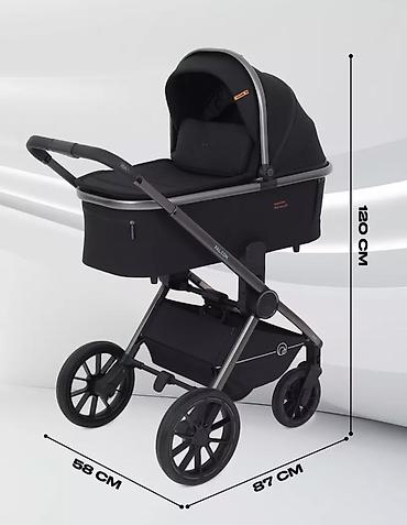 Коляски: Коляска, Другой бренд, цвет - Черный, Б/у, Самовывоз, Платная доставка — 3