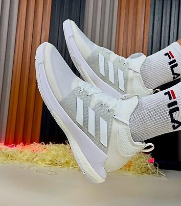 Кроссовки и спортивная обувь: Мужские кроссовки, 42.5, Adidas, Б/у, цвет - Белый — 7