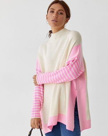 женские кофты оверсайз: Женский свитер, Оверсайз, Турция, Длинная модель