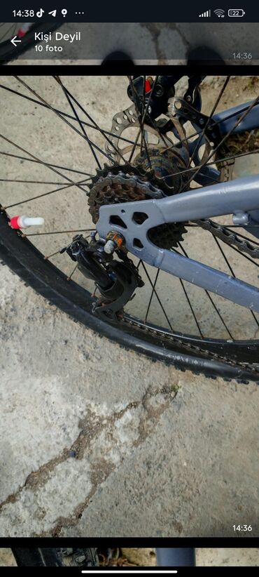 İdman velosipedləri: Dağ/şəhər tipi velosiped Xüsusiyyətlər: - Sərt, yüngül çərçivə – boz — 6