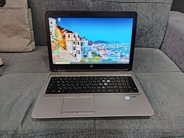 клавиатура мембранная: Ноутбук, HP, 16 ГБ ОЗУ, Intel Core i7, 15.6 ", Б/у, Для несложных задач, память SSD
