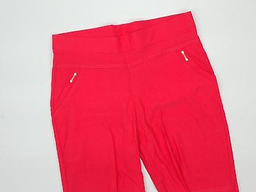 spicaste baletanke: Ženske pantalone u jarko crvenoj boji - Kroj: ravne nogavice, srednje — 1