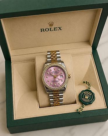 kəfkirli saat: Yeni, Qol saatı, Rolex, rəng - Çəhrayı — 10