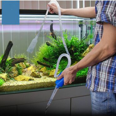 робот пылесос для бассейна: Аквариум Вакуумный Гравий Очиститель фильтра для воды Сифонный насос