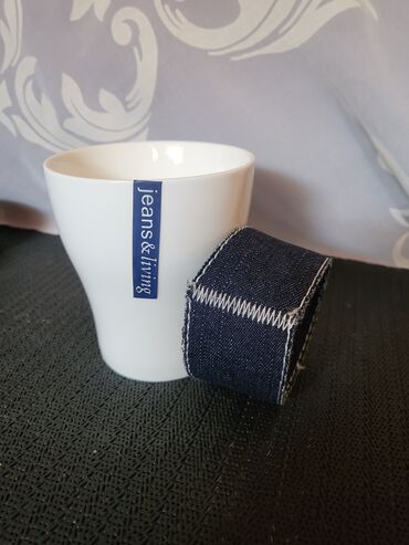 Kuhinjski setovi: Solje nove za kafu,caj Jeans - Living komplet. Solje sa porcelanskim — 9