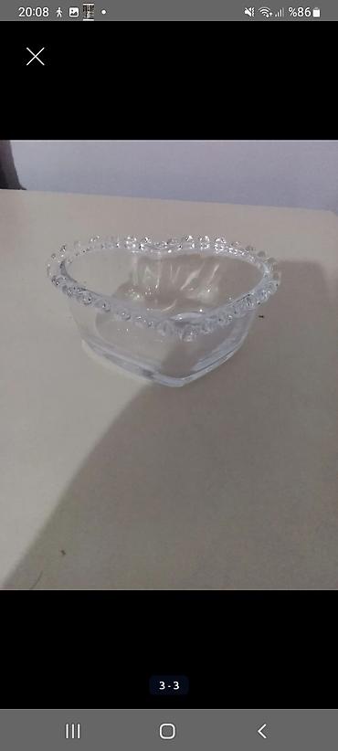 hello kitty oyuncaq: Şüşə ikigözlü qəlyanaltı qabı - Material: şəffaf qalın şüşə - Forma — 2