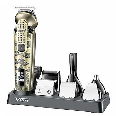 beard oil vitamin c: VGR 095 - Trimmer dəsti 8in1 IPX6 6000RPM 1200mAh TYPC . Qiyməti — 2