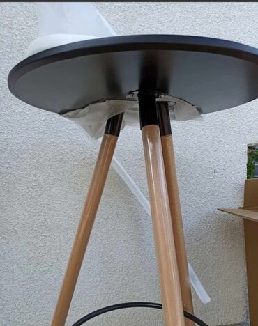 Stolice: Potpuno novi barski stolovi Kvalitetna medijapan plocha, jaki drveni — 11