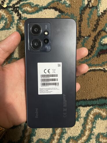 телефон 13с: Realme C12, Б/у, 128 ГБ, цвет - Черный, 1 SIM, 2 SIM