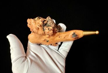 Qəlyan, vayp və aksesuarları: Qeyri-adi dizayna malik, əl işi taxta tənbəki. Ağac kökündən — 9