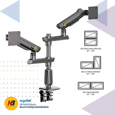 monitor arm: Monitor ARM NB Ergonomic D9C Gaming / Dual – böyük, geniş (Ultrawide) — 5