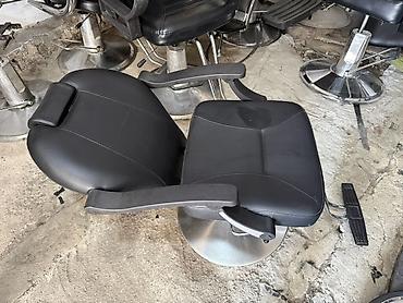 salon guzguler: Peşəkar bərbər/kosmetologiya kreslosu - Material: qara rəngli — 3