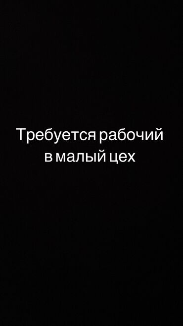 поварга жардамчы: Цехке помощник керек Зарплата оклад система айына 15000 мин сом