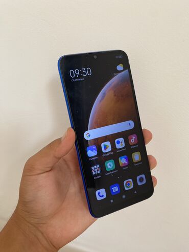 телефон флай fs 505: Xiaomi, Redmi 9A, Колдонулган, 64 ГБ, түсү - Көк, 2 SIM, eSIM, 1 SIM