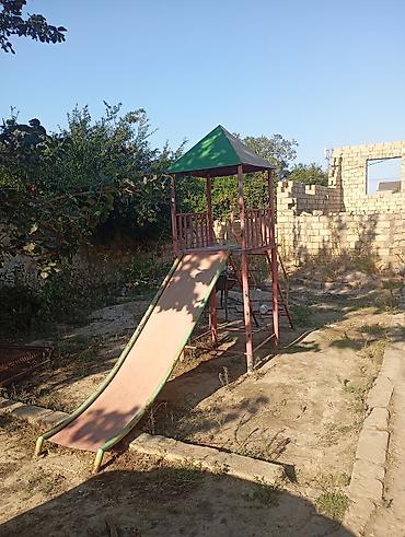детский игровой набор черепашки ниндзя: Uşaq oyun kompleksi – metal konstruksiyalı qüllə və enişli slayd - — 6