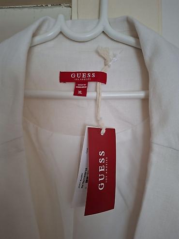 laneni sakoi zenski: GUESS ženski sako – model Jenny Blazer - Boja: bela - Veličina: XL - — 2